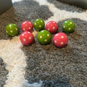 Pottery Barn Kids Colorful Polka Dot Ceramic Drawer Pulls
